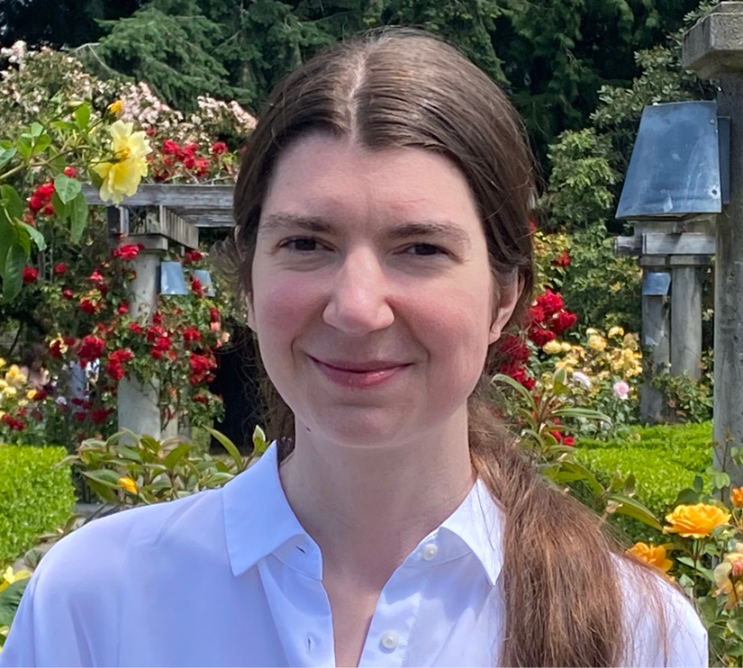 A headshot of Harvard math preceptor, Charlotte Trainor.